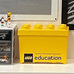 Classic Yellow LEGO Storage Organization Box Stacking LEGO Box Kids Toy Storage